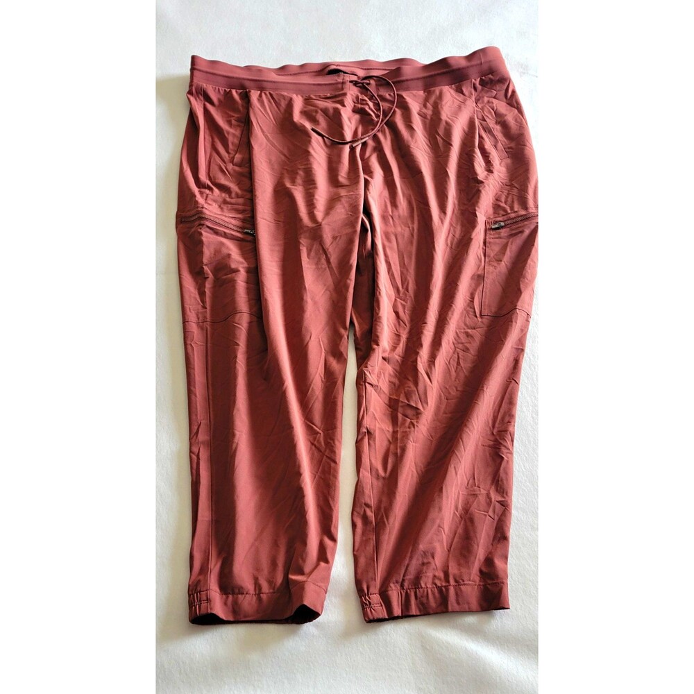 Athleta Venture Pant Womens Pink Jogger Sz 26 Drawstring Pockets Stretch